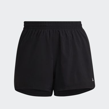 Women Gym Shorts - Black and White Print