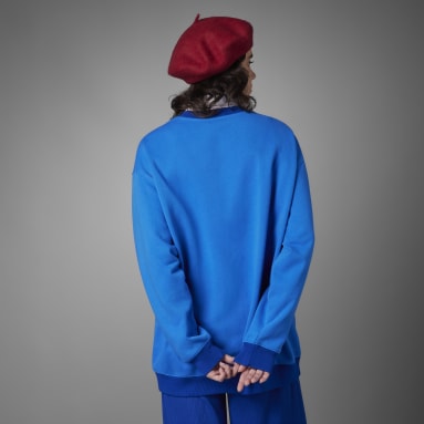 Women Lifestyle Blue Adicolor 70s Sweatshirt