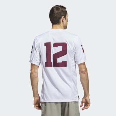 Texas A&M Aggies Adidas Script Baseball White Jersey XL / White