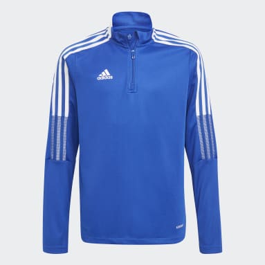 Sudadera entrenamiento Tiro 21 Azul Niño Fútbol
