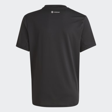 Camiseta Train Icons AEROREADY Logo Negro Niño Gimnasio Y Entrenamiento