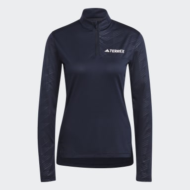 Remera Manga Larga Medio Cierre Frontal Terrex Multi