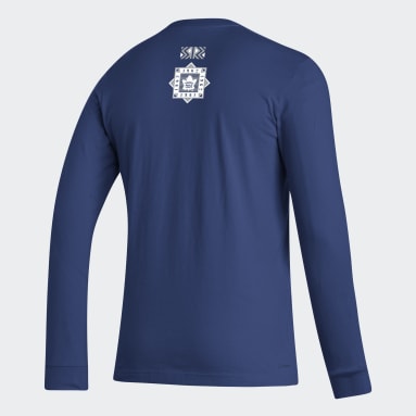 T-shirt à manches longues Maple Leafs Playmaker Bleu Hommes Sportswear