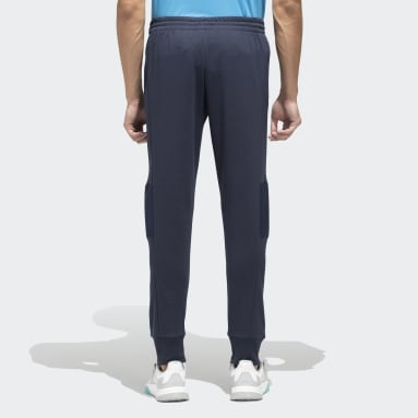 Men Training Blue BIG LOGO FRENCH TERRY PANTS