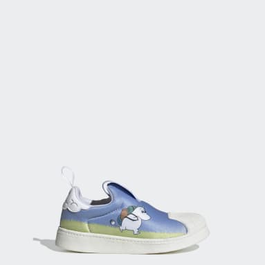 Kids Lifestyle Blue Superstar 360 x Moomin Shoes
