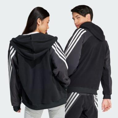 Camisola com Capuz 3-Stripes Future Icons Preto Sportswear