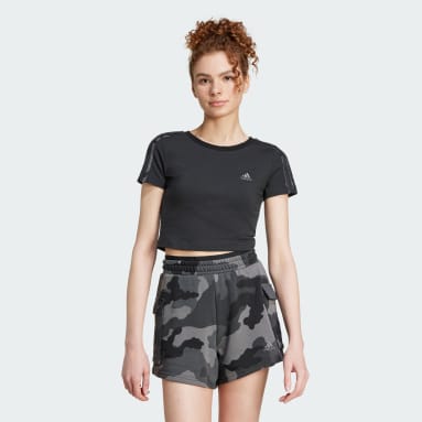 Essentials 3-Stripes Camo Print Baby Tee