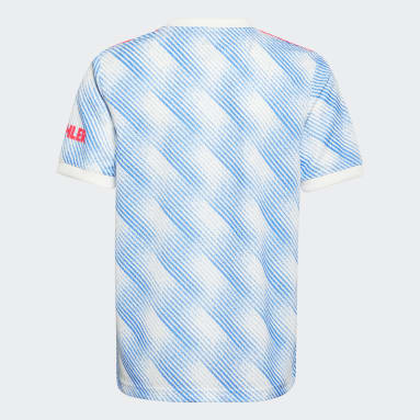 Maillot Extérieur Manchester United 21/22 Blanc Garçons Football