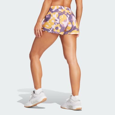 Shorts Pacer Train Essentials Floral-Print Woven Violeta Mujer Training