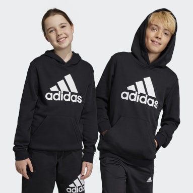 Παιδιά Sportswear Μαύρο Βαμβακερό Hoodie Big Logo Essentials