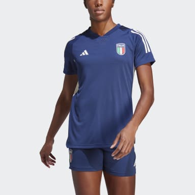 Frauen Fußball Italien Tiro 23 Pro Trikot Blau