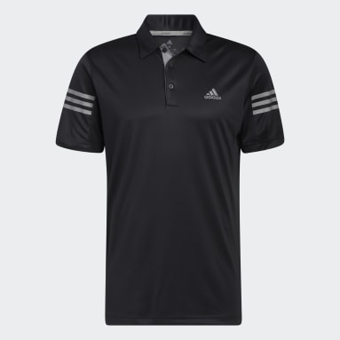 Polo 3 bandas Negro Hombre Golf