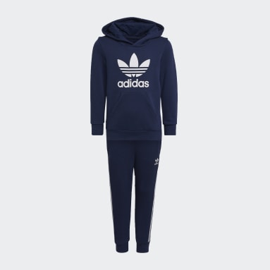 AdidasChildren Originals Blue Adicolor Hoodie Set