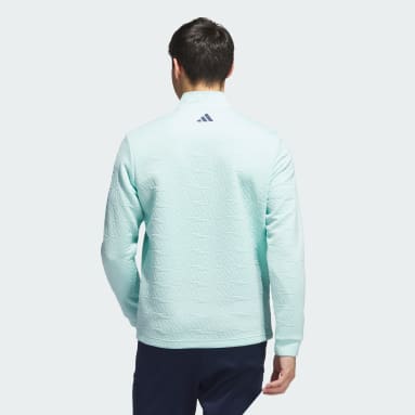 Men Golf Turquoise DWR Quarter-Zip Golf Pullover