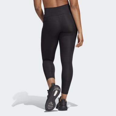 Women Gym & Training Black OPTIME 스태시 포켓 하이웨이스트 7/8 레깅스