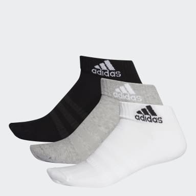 Meias Acolchoadas pelo Tornozelo – 3 pares Cinzento Ténis