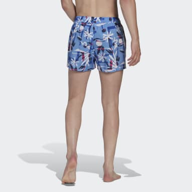 Men's Sportswear Blue Seasonal Floral CLX Very Short Length Swim Shorts