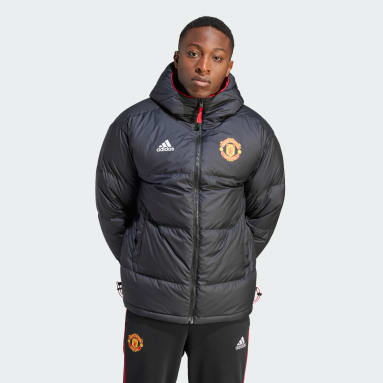 Sudadera con capucha Essentials Trefoil Manchester United adidas de hombre  de color Rojo