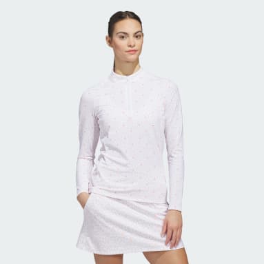 ULTIMATE365 PRINTED QUARTER-ZIP MOCK Polo Shirt