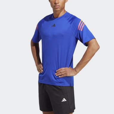 Men Gym & Training Blue Train Icons 3-Stripes Training Tee