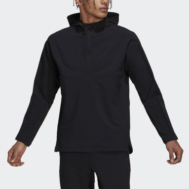 Buzo Con Capucha Cordura Para Entrenamientos Con Cierre Medio Negro Hombre Training