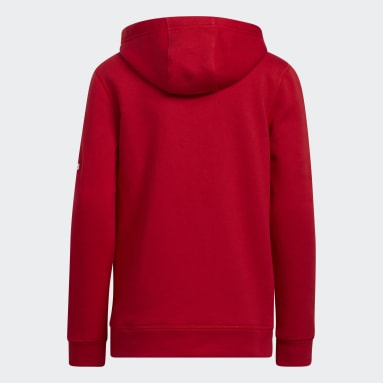 Children 4-8 Years Training Red Fleece Hoodie
