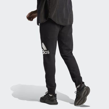 남성 sportswear Black 에센셜 프렌치 테리 테이퍼드 커프 로고 팬츠