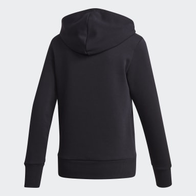 Polera con Capucha Badge of Sport Felpa Negro Mujer Sportswear