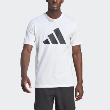 Mænd Fitness Og Træning Hvid Train Essentials Feelready Logo Training T-shirt