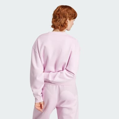 Women's Originals Pink Adicolor Essentials Crew Sweatshirt