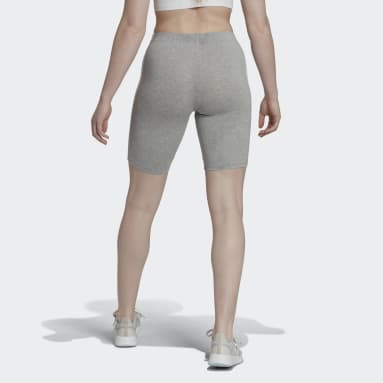 Women's Essentials Grey Essentials 3-Stripes Bike Shorts
