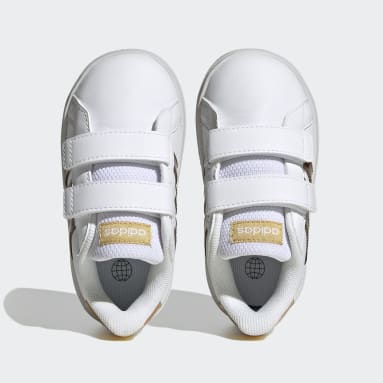 Infant & Toddler Sportswear White Grand Court Sustainable Lifestyle Court Hook-and-Loop Shoes