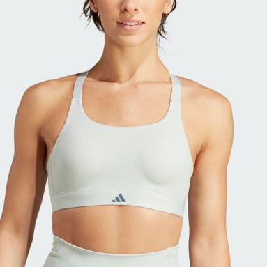Sutiã de Sustentação Elevada para Treino Luxe Impact Cinzento Mulher Ginásio E Treino