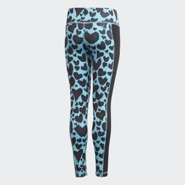 Calzas Estampadas AEROREADY Turquesa Niña Sportswear