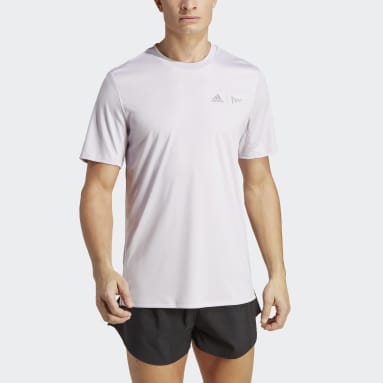 T-shirt de Running adidas x Parley Roxo Homem Running