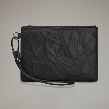 Pochette cuir froissé Y-3