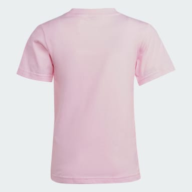 Kids Sportswear Pink Essentials 3-Stripes Cotton Tee