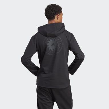 Sweat-shirt à capuche Yoga Graphic Training Noir Hommes Yoga