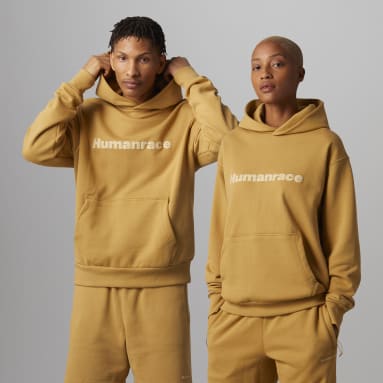 Originals สีเบจ เสื้อฮู้ด Pharrell Williams Basics