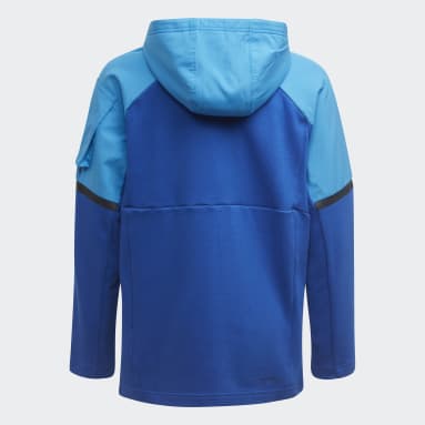 Chlapci Sportswear modrá Mikina s kapucňou Designed for Gameday Full-Zip