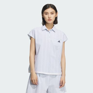 เสื้อโปโลแขนสั้น Seersucker