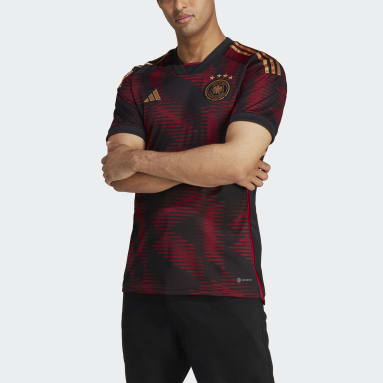 Camiseta Uniforme de Visitante Alemania 22 Negro Hombre Fútbol