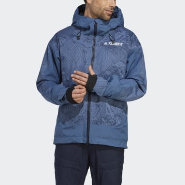 Herr TERREX Blå Terrex 2-Layer Insulated Snow Graphic Jacket