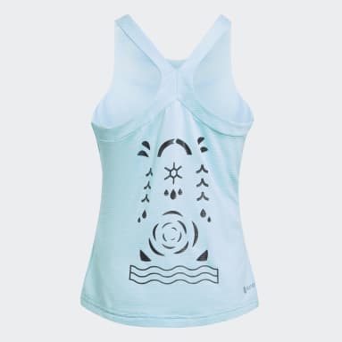 Youth Tennis Turquoise Paris Tennis Y-Tank Top