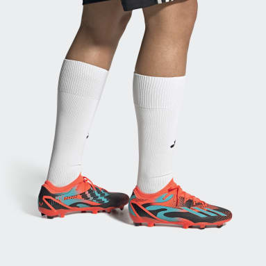 Zapatos de Fútbol X Speedportal Messi.3 Terreno Firme Naranjo Fútbol