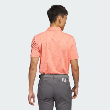 Men's Golf Orange Space Dye Golf Polo Shirt
