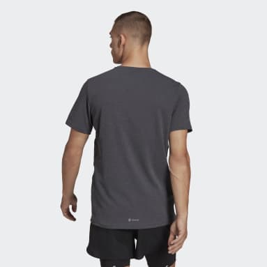 T-shirt chiné Own the Run noir Hommes Course