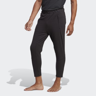 Muži Joga čierna Tepláky Designed for Training Yoga 7/8 Training