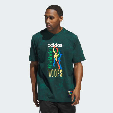 Estampado De Logo Camisetas Verde adidas CO