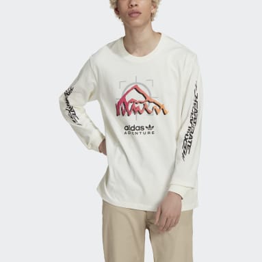 Mænd Originals Hvid adidas Adventure Ride Long Sleeve T-shirt
